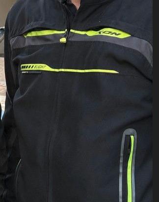 Giacca da moto Ixon Nera-Giallo Flue taglia XL