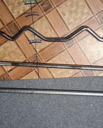 3 bilancieri palestra + 150 Kg pesi