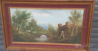 antico paesaggio firmato di Giorgio Mariani