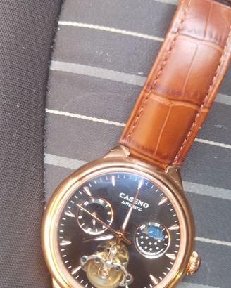 Orologio automatico CASENO doppio orario (45 mm)