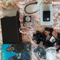 cam go pro + mini tastiera bluetooth + supporto pc