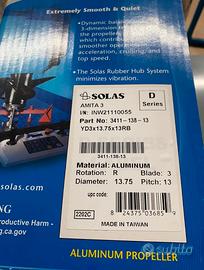 Elica solas 13.75 13 nuova