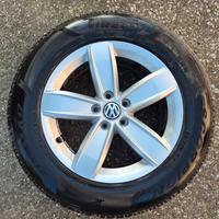 4 cerchi r17 volkwagen + gomme pirelli invern 2020
