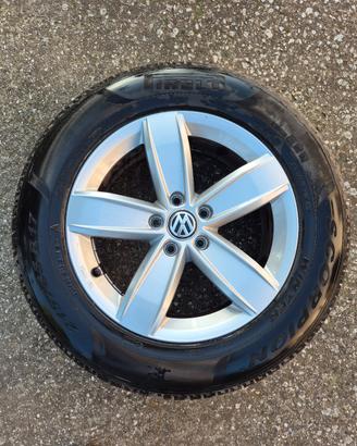 4 cerchi r17 volkwagen + gomme pirelli invern 2020