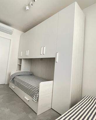 Armadio letto singolo+extra letto estraibile