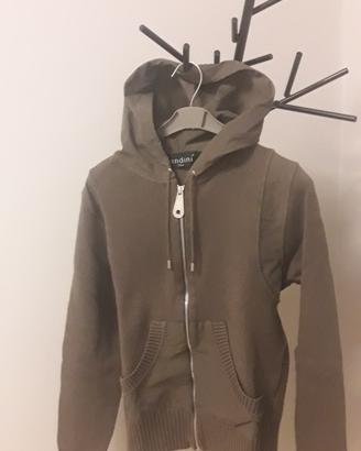 Maglione cotone cappuccio