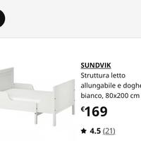Letto ikea sundvik bambini