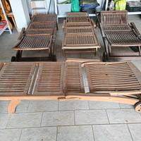 Sdraio da esterno in legno