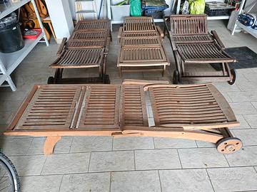 Sdraio da esterno in legno