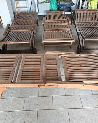 Sdraio da esterno in legno