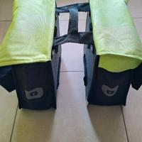 1 coppia di borse posteriori per bicicletta