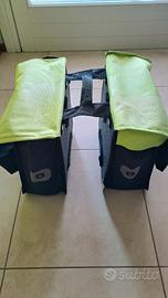 1 coppia di borse posteriori per bicicletta