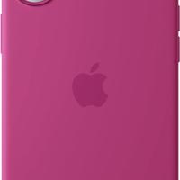 Cover in silicone per iPhone 16 Plus - Fucsia