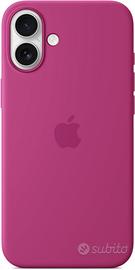 Cover in silicone per iPhone 16 Plus - Fucsia