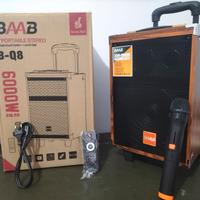 Cassa bluetooth portatile karaoke 6000 Watt pmpo 