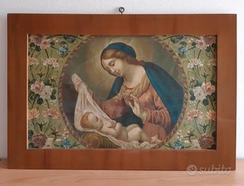 Quadro madonna con bambino