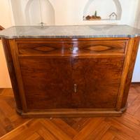 CREDENZA IMPERO MOGANO – PIANO DI MARMO