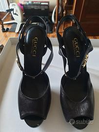 Sandali Gucci originali plateau tacco 36