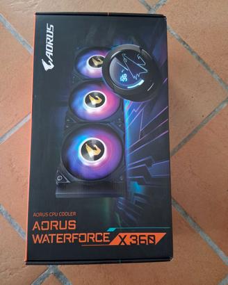 AORUS WATERFORCE X 360 sistema di raffreddamento