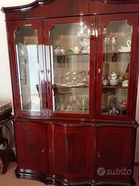 CREDENZA ANTICA MOGANO ROSSO