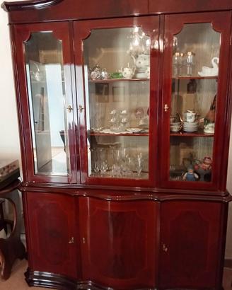 CREDENZA ANTICA MOGANO ROSSO