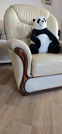 poltrona in vera pelle artigianale 