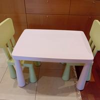 tavolo e sedie  per bambini