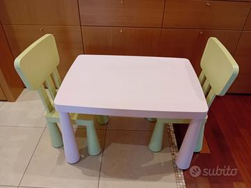 tavolo e sedie  per bambini