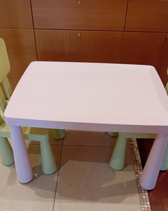 tavolo e sedie  per bambini