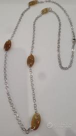 Collana lunga  88cm in argento 925