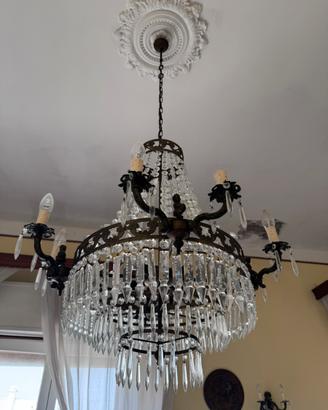 Lampadari in cristallo/applique barocche - vintage