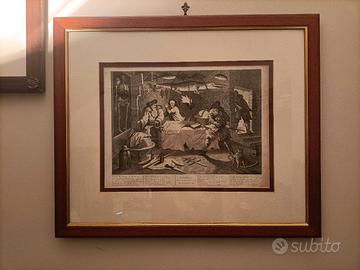 Stampa antica "Hudibras" T. Cook, 1802.