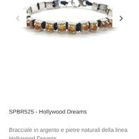 Bracciale argento e occhio di tigre spadarella ric