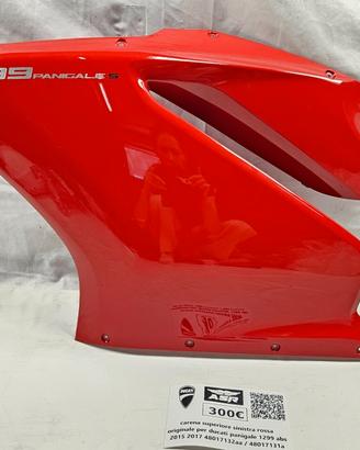 CARENA SUPERIORE SX ROSSA ORIGINALE PER DUCATI PAN