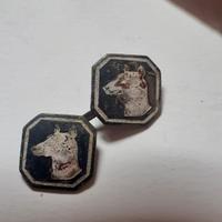 gemelli vintage da caccia collezionismo