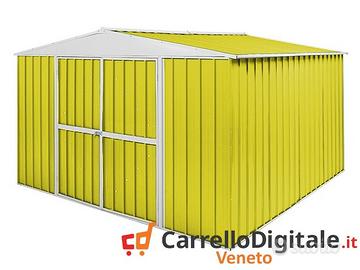 Box in Acciaio da giardino 360x345 150kg giallo