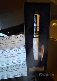 Penna stilografica placcata oro con Swarovski