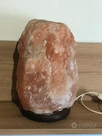 Lampada Cristallo Sale Rosa Himalaya 30 Cm 10 Kg