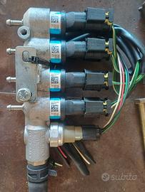 rail con sensori di pressione ed inniettoriettori