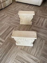 Basi in pietra per tavolino salotto