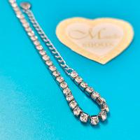 Bracciale Tennis acciaio uomo donna zirconi