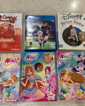 Winx e giochi da 2€ a 3€