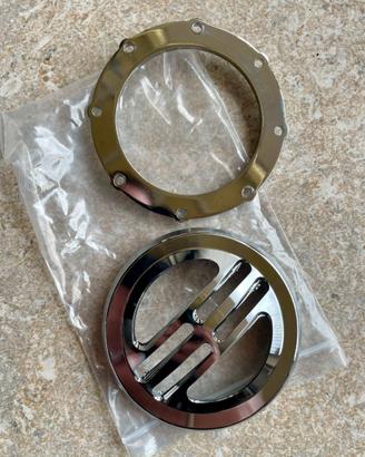 Copertura clacson moto cromata