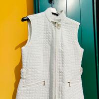 Smanicato foderato elegante bianco latte 