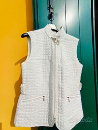 Smanicato foderato elegante bianco latte 