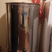 Bidone 200lt acciaio inox 18 10