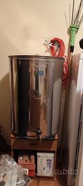 Bidone 200lt acciaio inox 18 10