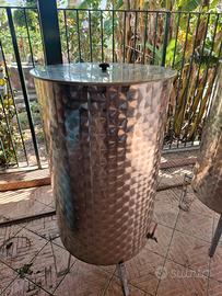 Serbatoio usato Inox vino 100 L con galleggiante