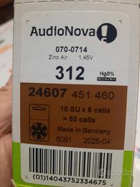 Batterie per apparecchio acustico Audionova