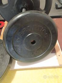 4 dischi gommati 15 kg l'uno